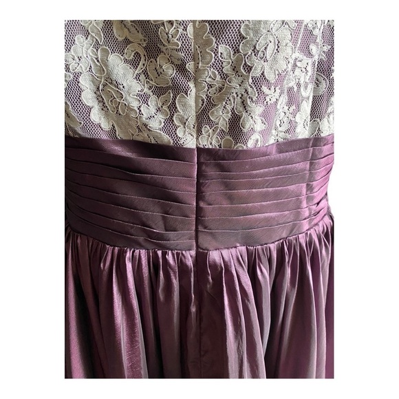 NWT-LAN TING-WHITE & PURPLE TEA LENGTH DRESS-SIZE 20/22 - Picture 7 of 11